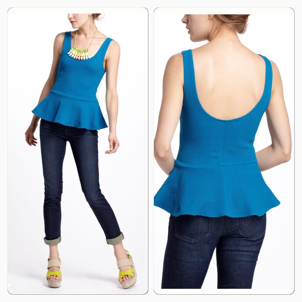 Peplum pointe tank